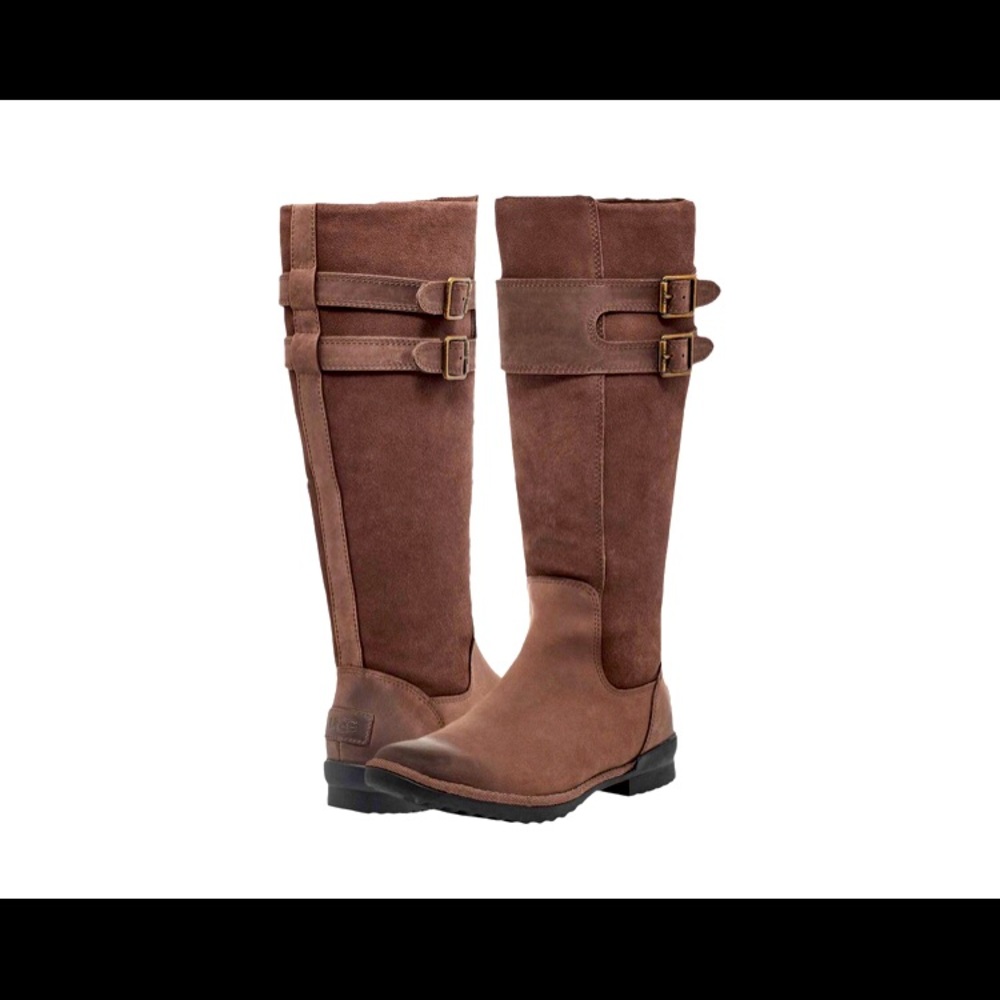 NWOT UGG Zarina tall brown leather boots
